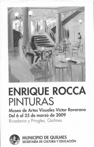 Exposición de Enrique Rocca, en febrero de 2009