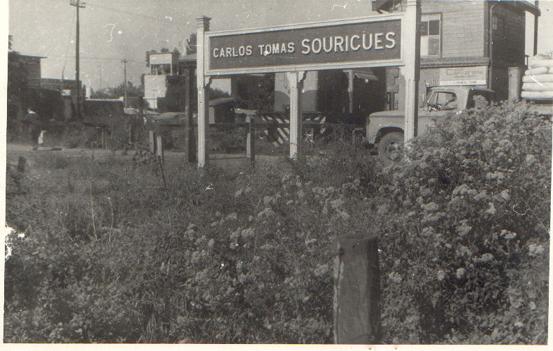 Estación de Sourigues, año 1972. 
Gentileza de José Lopéz Comendador.
